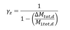 Coeficiente gama z nos efeitos de 2ª ordem