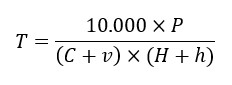 quantificar tijolos - equação